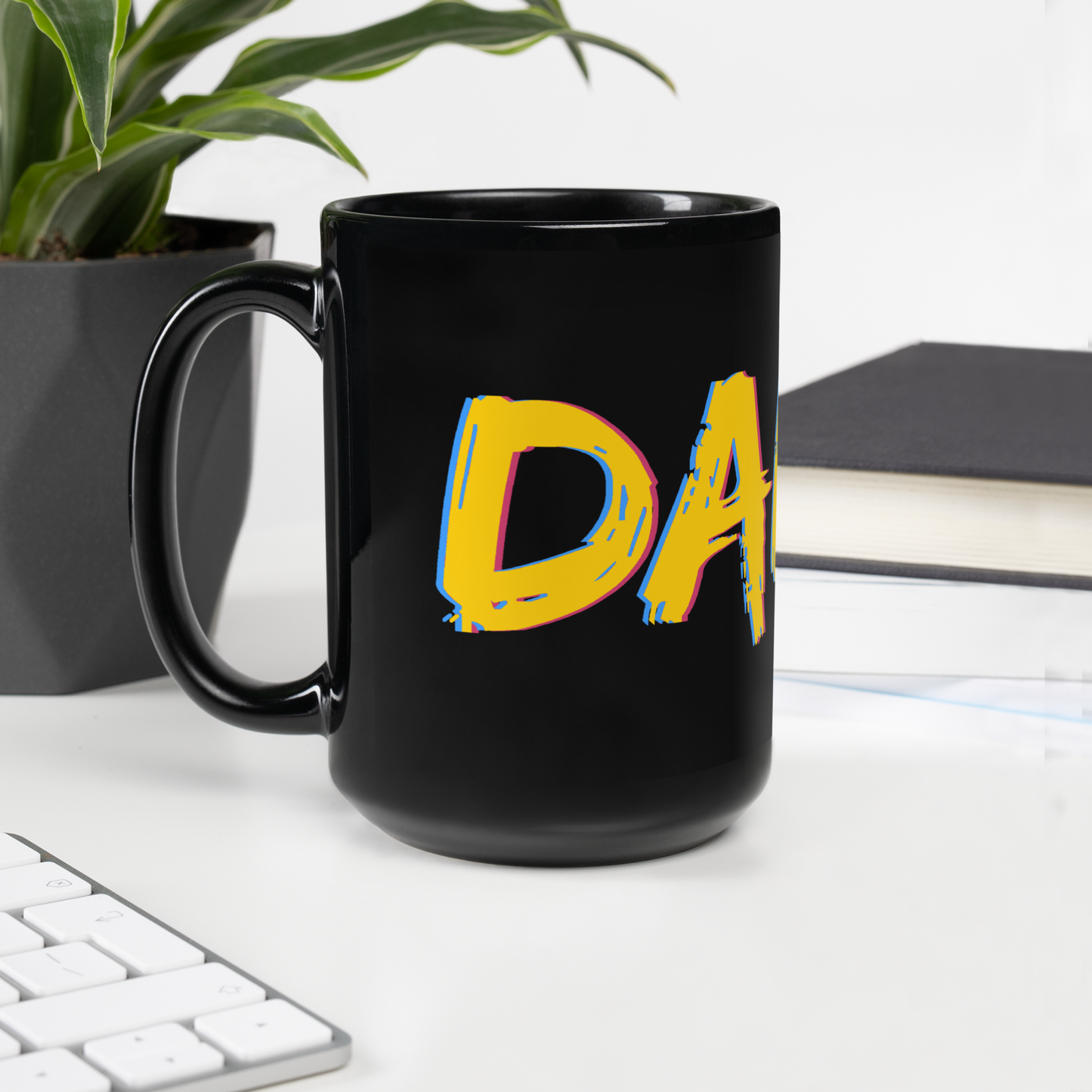 Dandy Black Glossy Mug