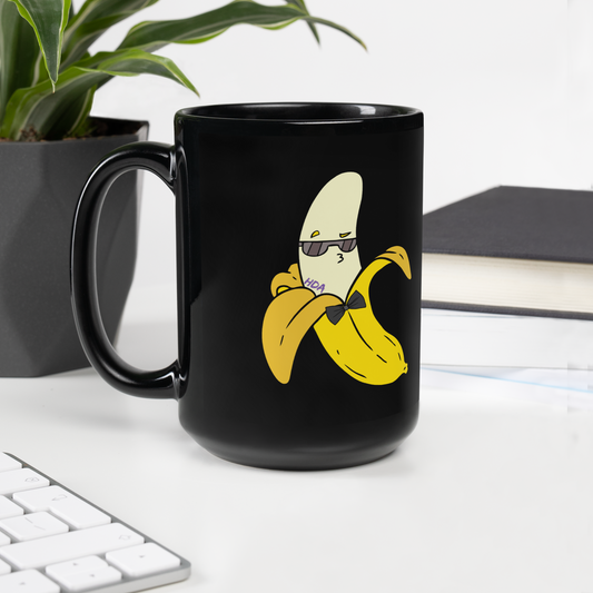 Banana Black Glossy Mug
