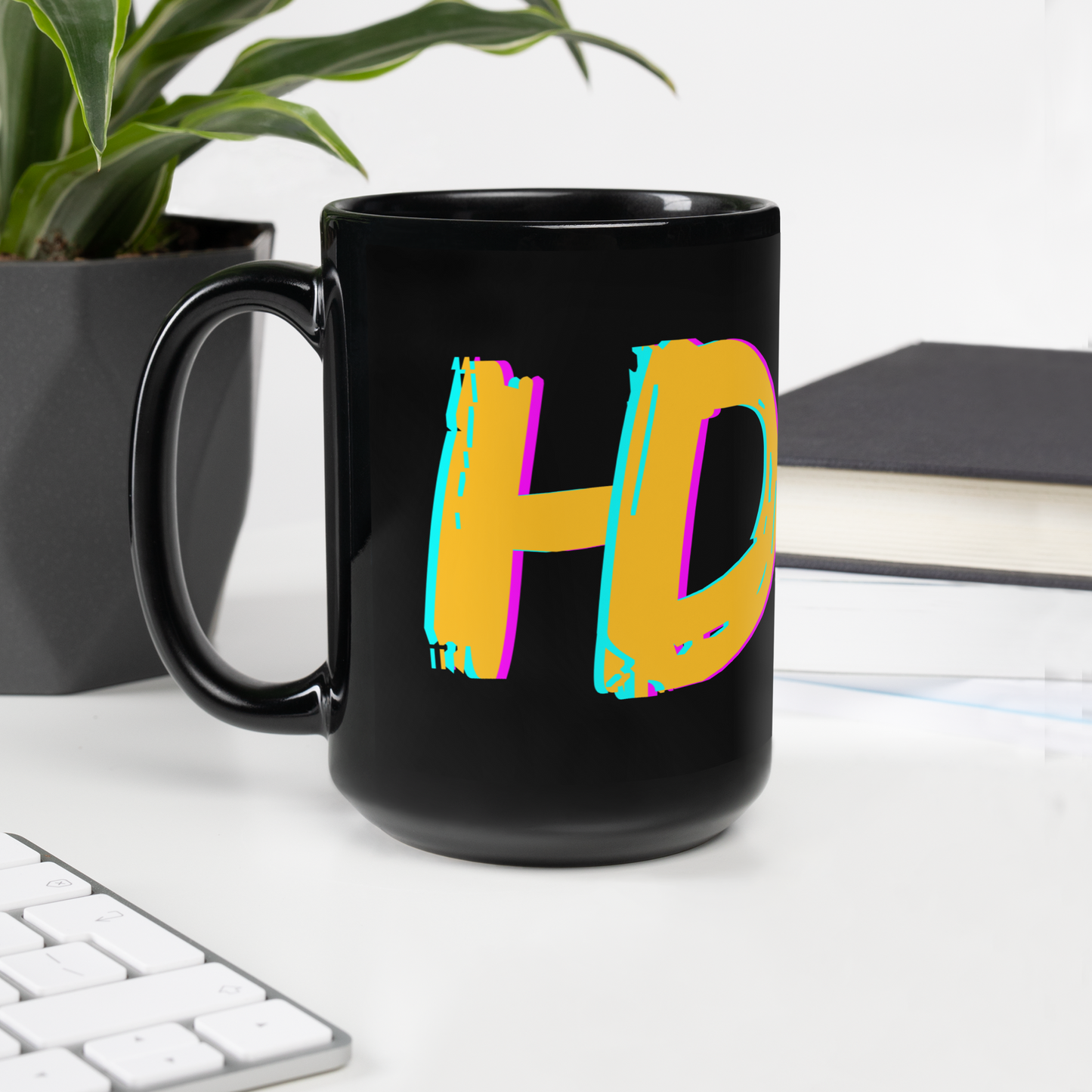 HD Black Glossy Mug