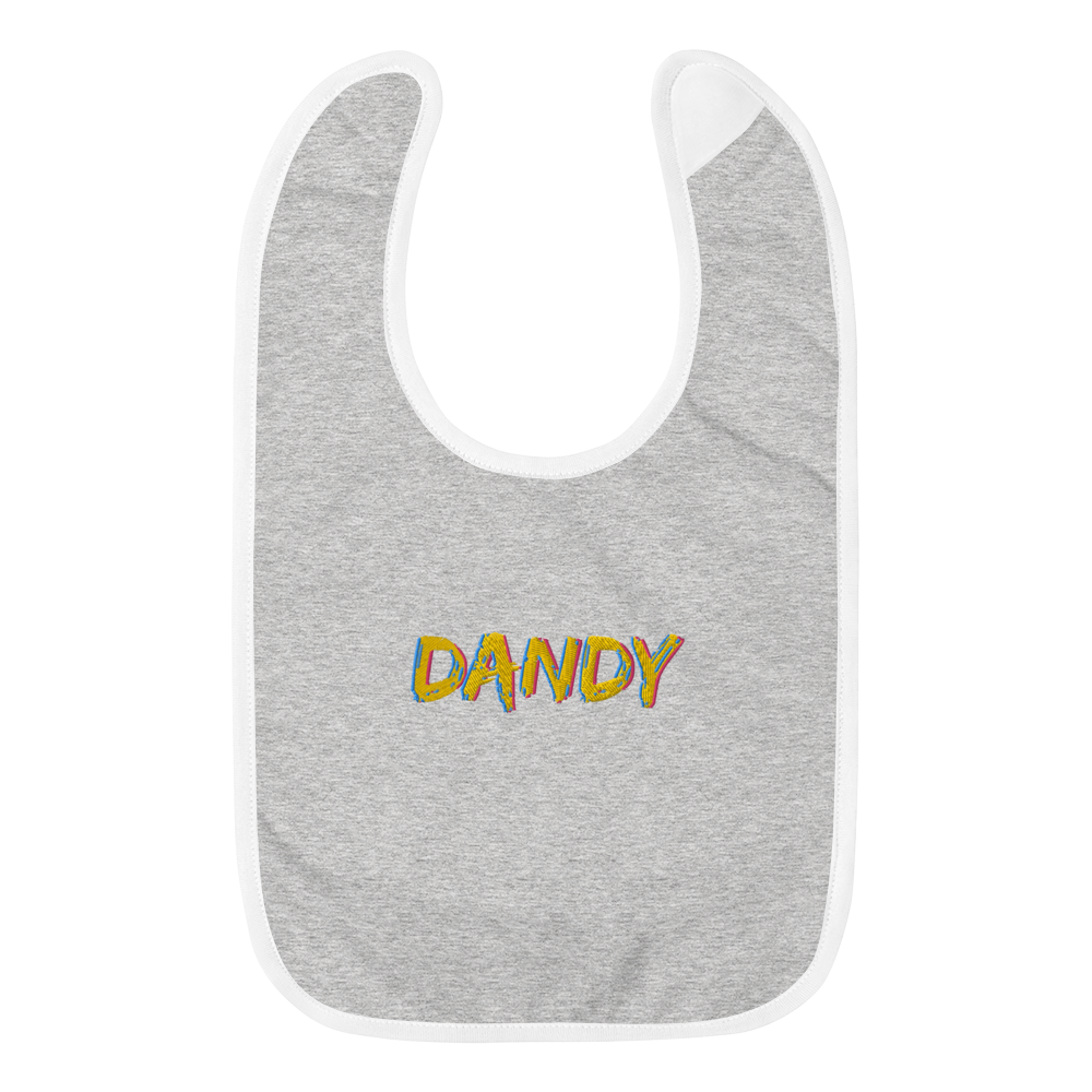 Dandy Embroidered Baby Bib