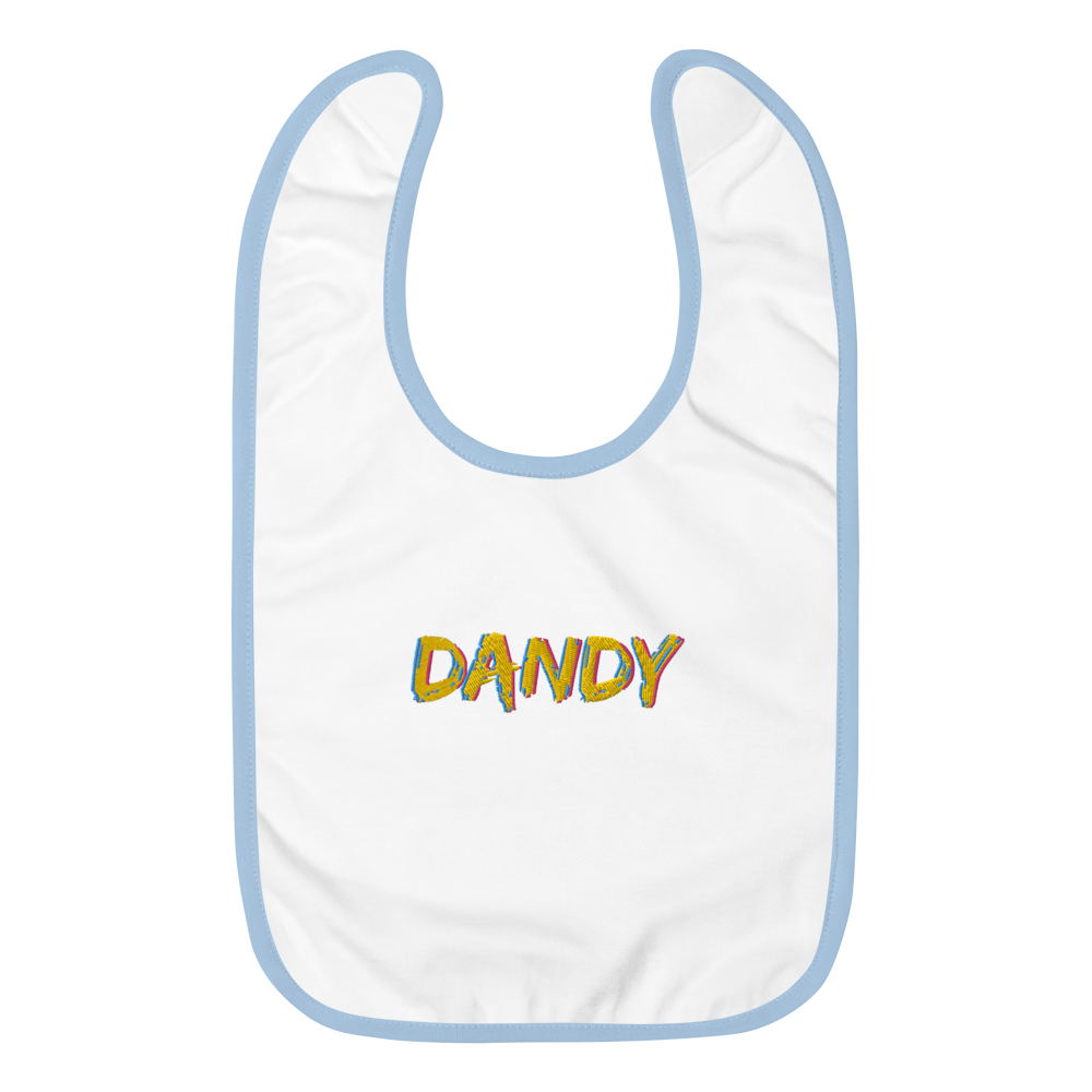 Dandy Embroidered Baby Bib