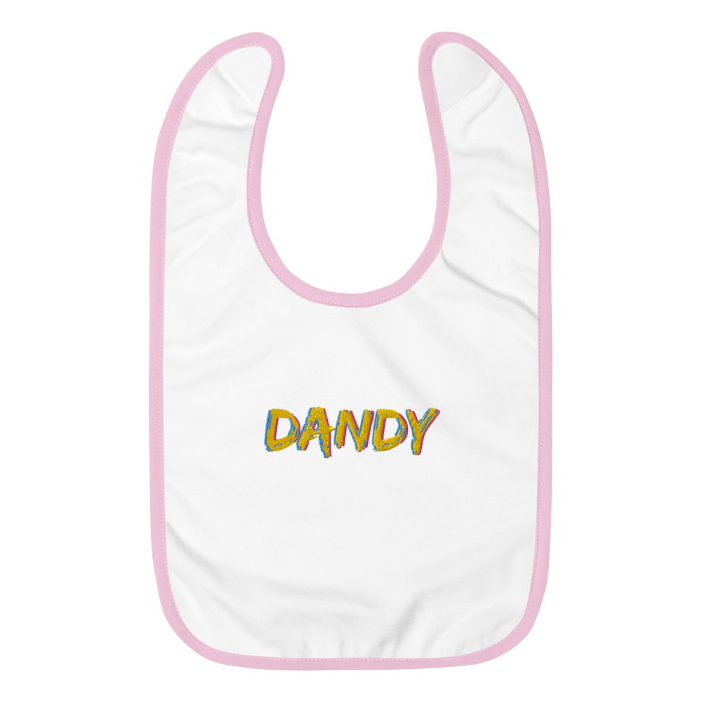 Dandy Embroidered Baby Bib