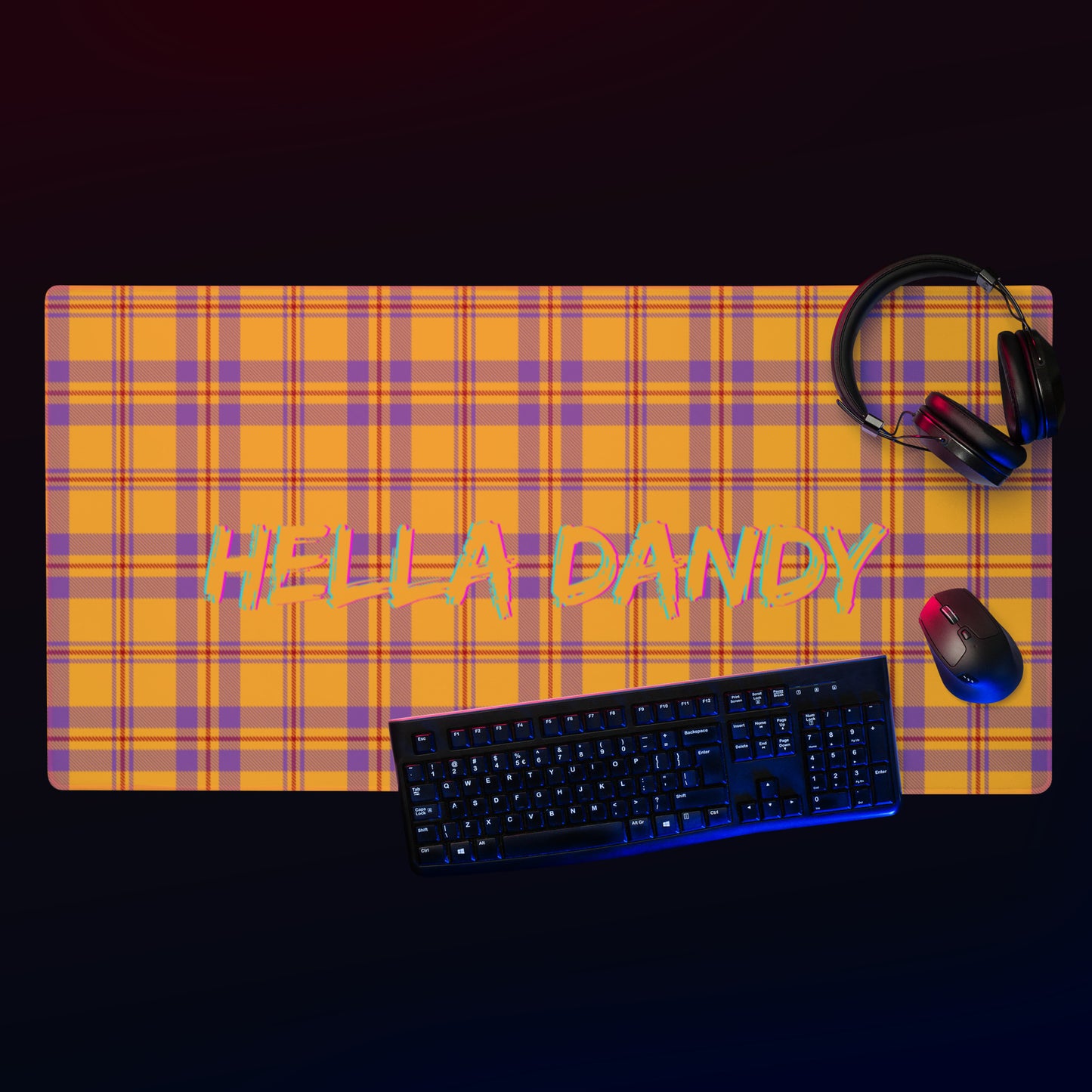 Plaid Gaming mouse pad