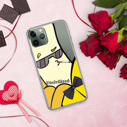 Uncivilized Banana iPhone Case