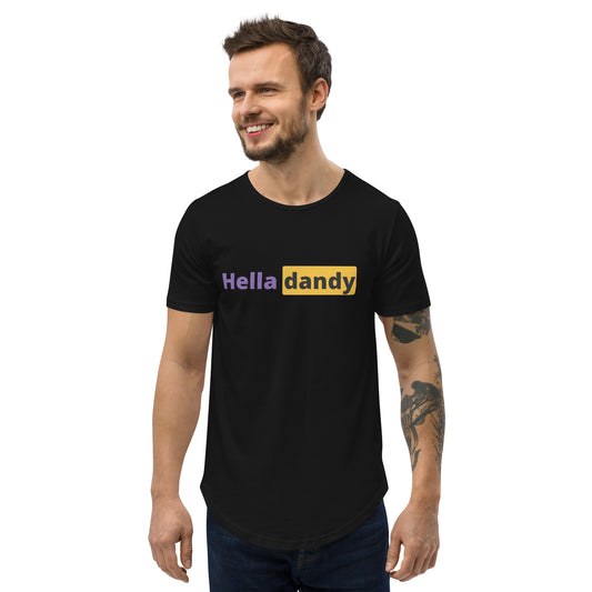 The Hub Men's Curved Hem T-Shirt