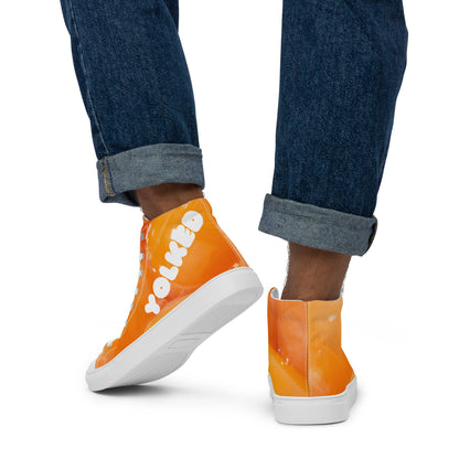 Yolked Men’s high top canvas shoes