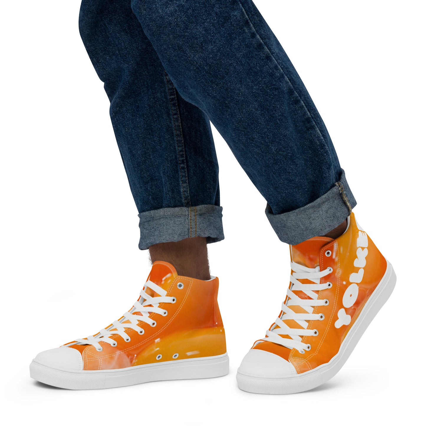 Yolked Men’s high top canvas shoes