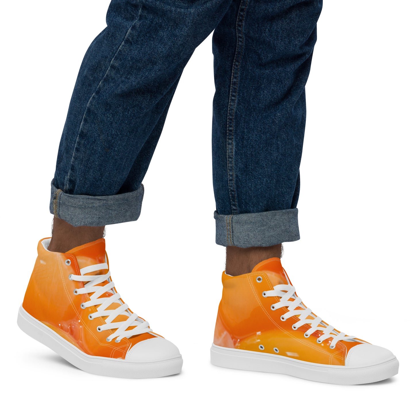 Yolked Men’s high top canvas shoes