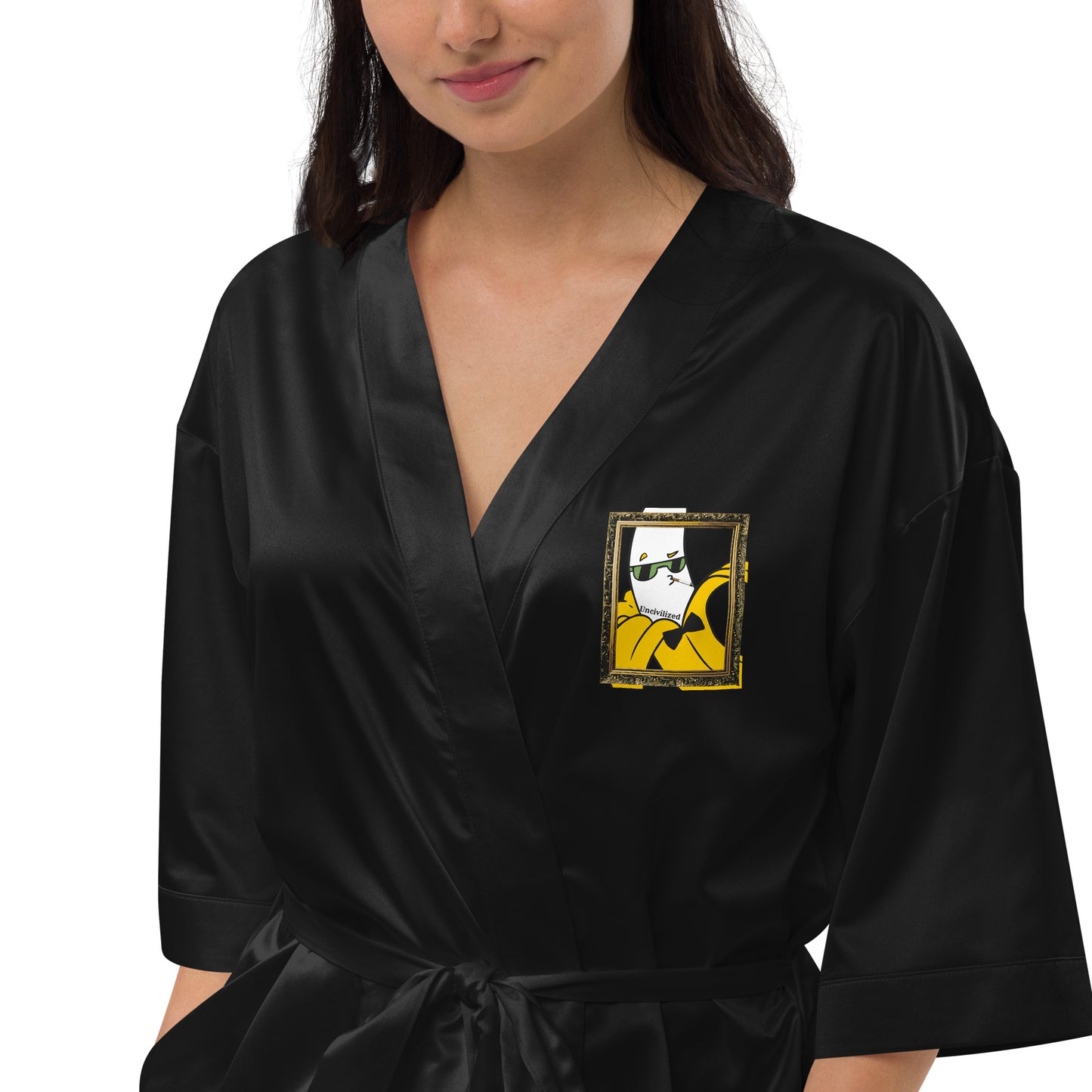 Uncivilized Satin robe