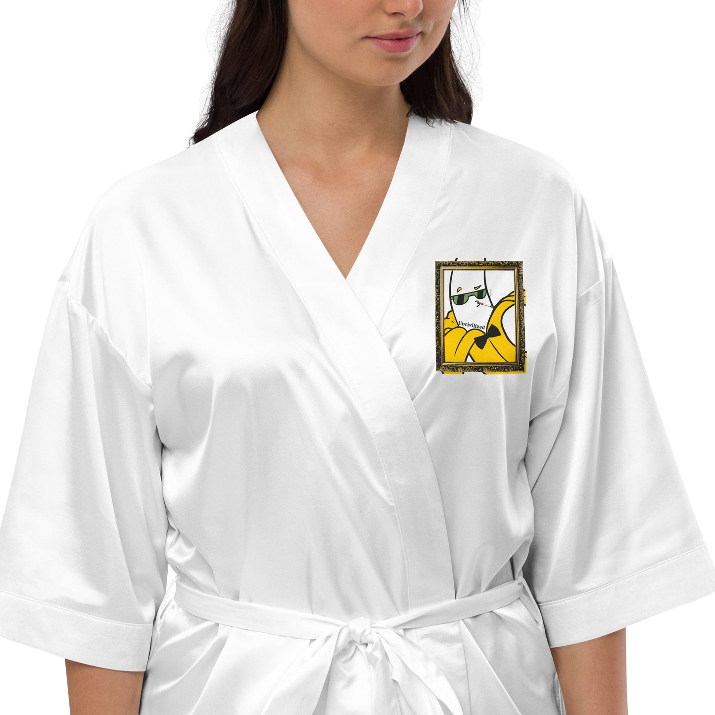 Uncivilized Satin robe