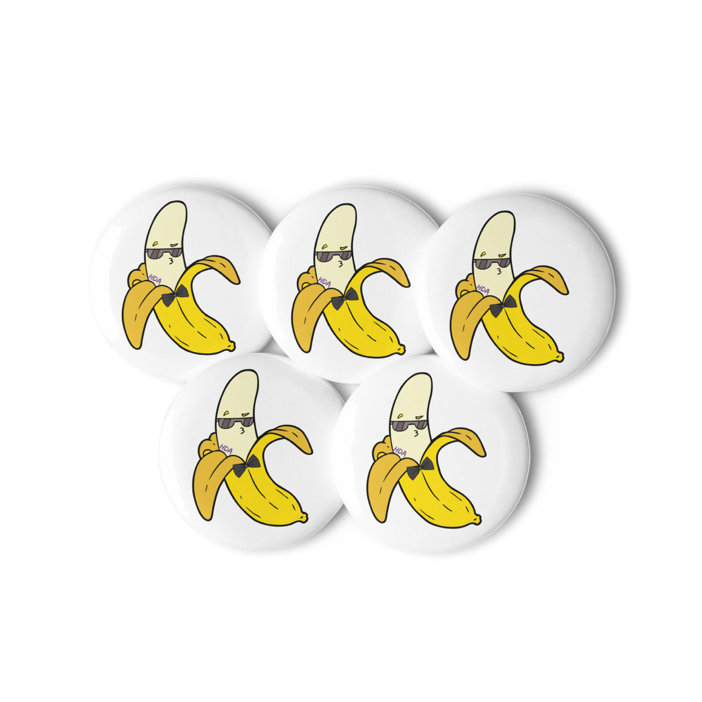 Banana Set of pin buttons