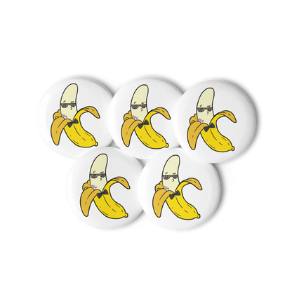 Banana Set of pin buttons