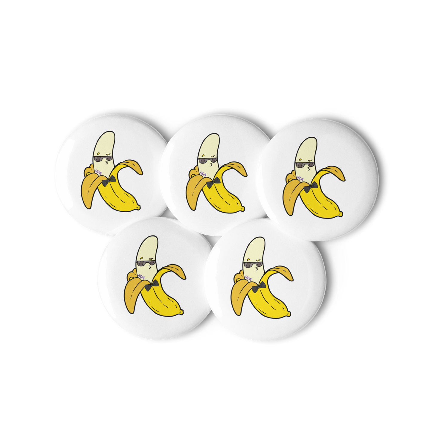 Banana Set of pin buttons