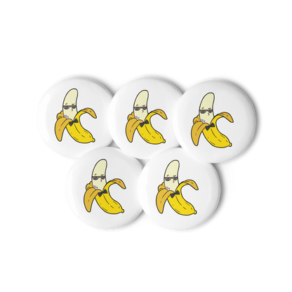 Banana Set of pin buttons