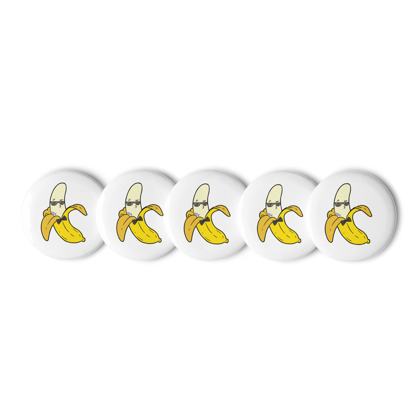 Banana Set of pin buttons