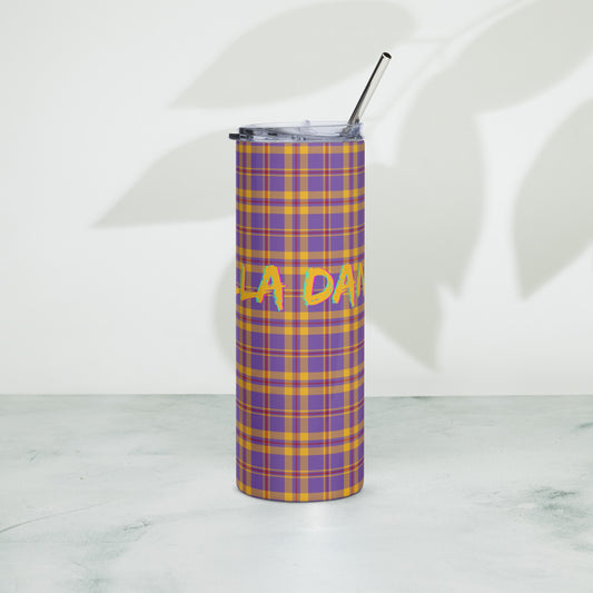 Plaid Stainless steel tumbler