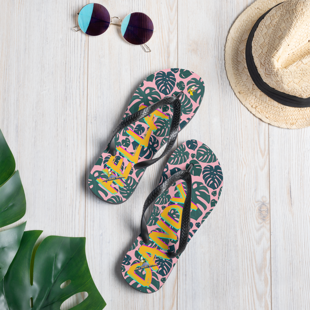 Monstera Flip-Flops