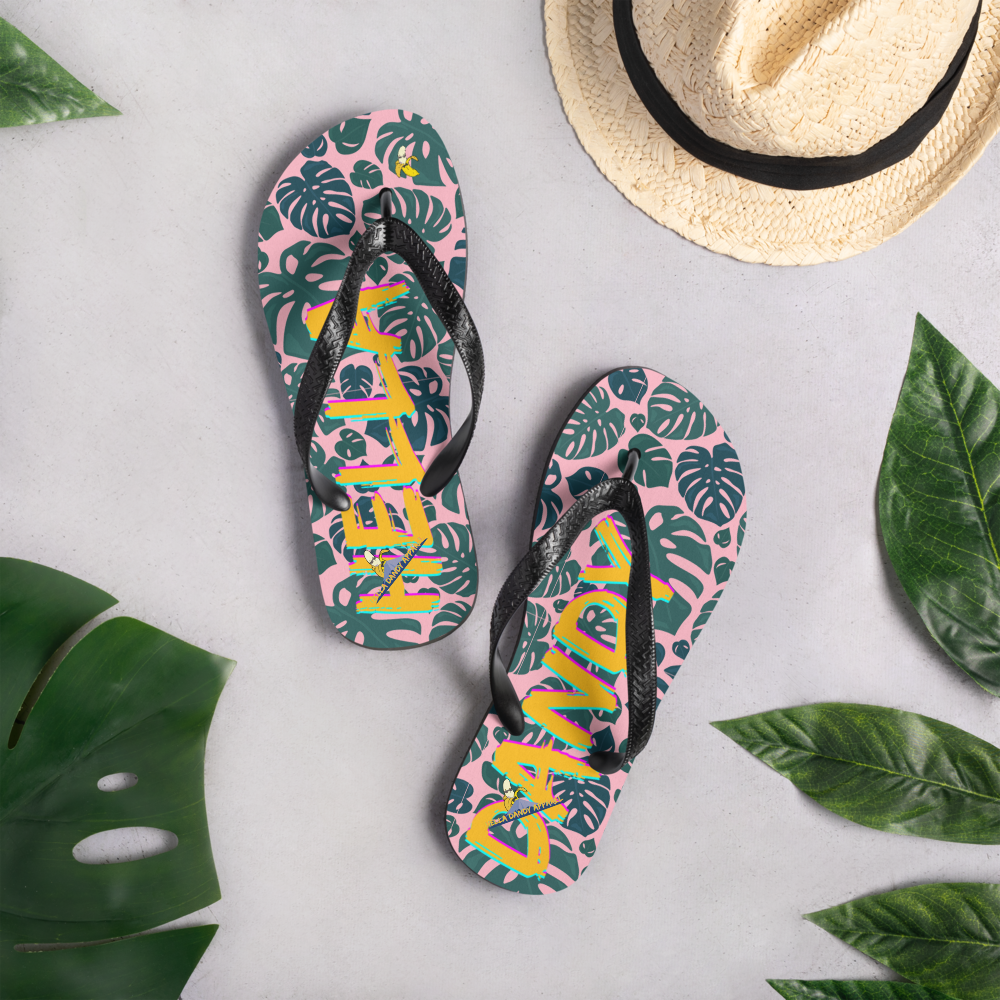 Monstera Flip-Flops