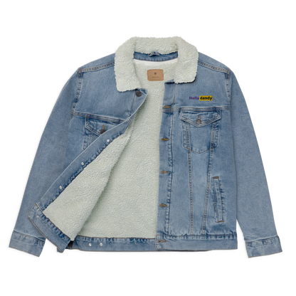 The Hub Unisex denim sherpa jacket