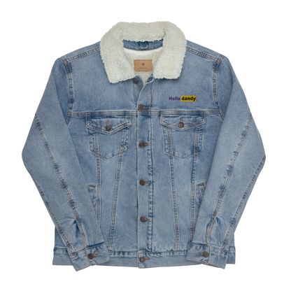 The Hub Unisex denim sherpa jacket